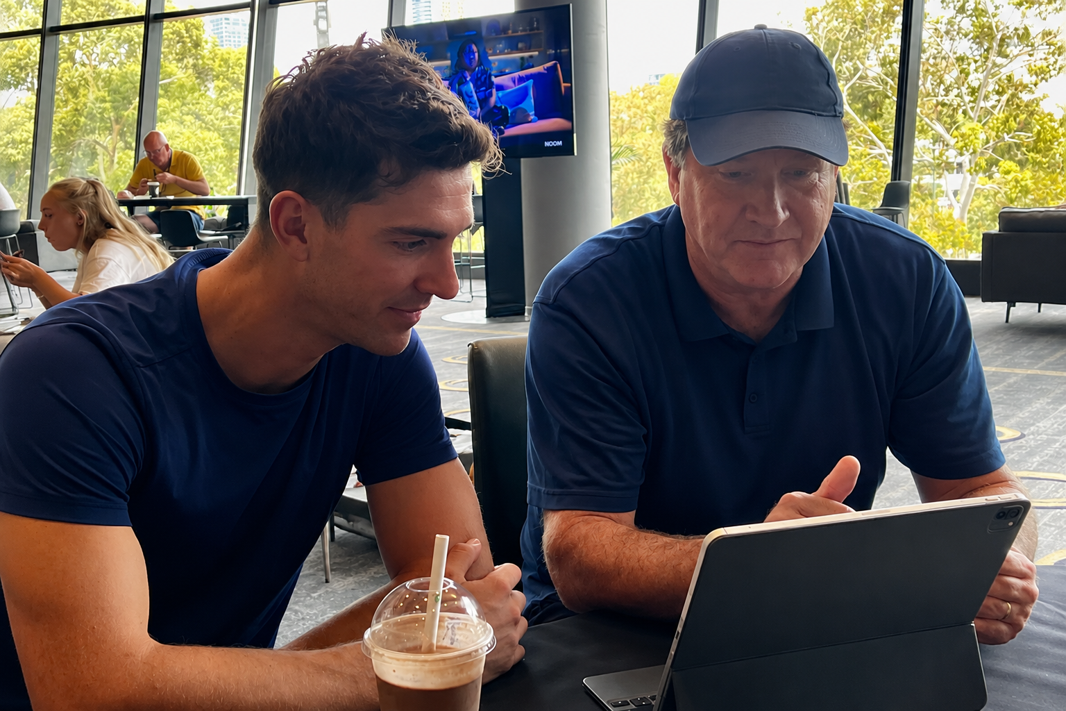 135 Performance Analyst reviewing player intelligence